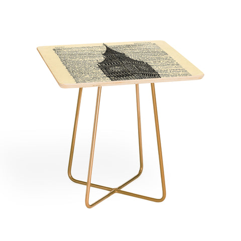 DarkIslandCity Big Ben on Dictionary Paper Side Table