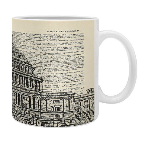 DarkIslandCity Capitol Building On Dictionary Paper Coffee Mug