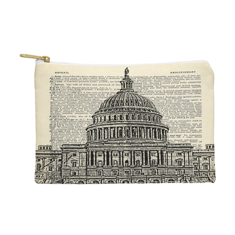 DarkIslandCity Capitol Building On Dictionary Paper Pouch