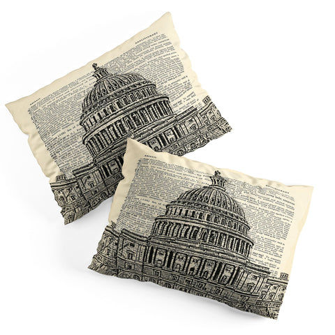 DarkIslandCity Capitol Building On Dictionary Paper Pillow Shams