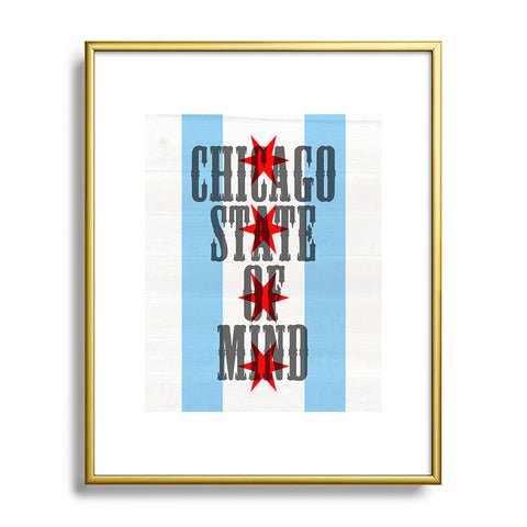 DarkIslandCity Chicago State Of Mind Metal Framed Art Print