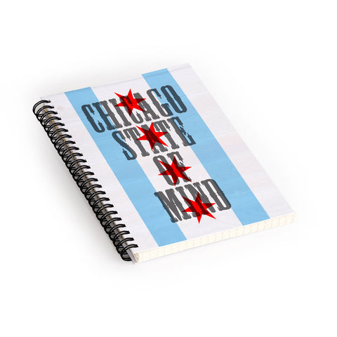 DarkIslandCity Chicago State Of Mind Spiral Notebook