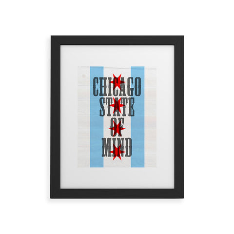 DarkIslandCity Chicago State Of Mind Framed Art Print