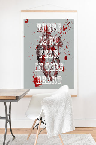 DarkIslandCity No Fear In This Heart Art Print And Hanger