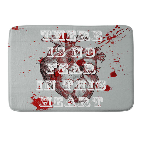 DarkIslandCity No Fear In This Heart Memory Foam Bath Mat