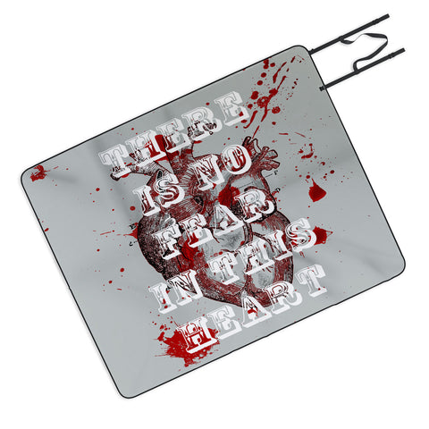 DarkIslandCity No Fear In This Heart Picnic Blanket