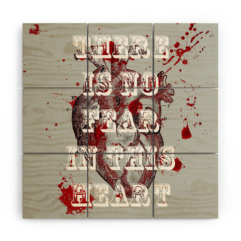 DarkIslandCity No Fear In This Heart Wood Wall Mural