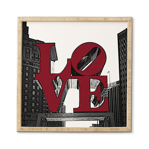 DarkIslandCity Philly Love Framed Wall Art