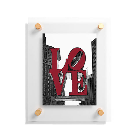 DarkIslandCity Philly Love Floating Acrylic Print