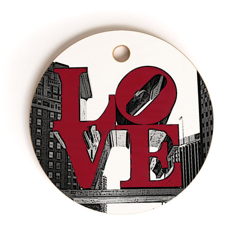 DarkIslandCity Philly Love Cutting Board Round