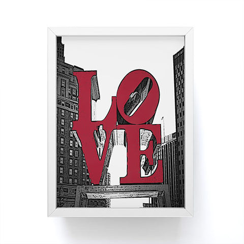 DarkIslandCity Philly Love Framed Mini Art Print