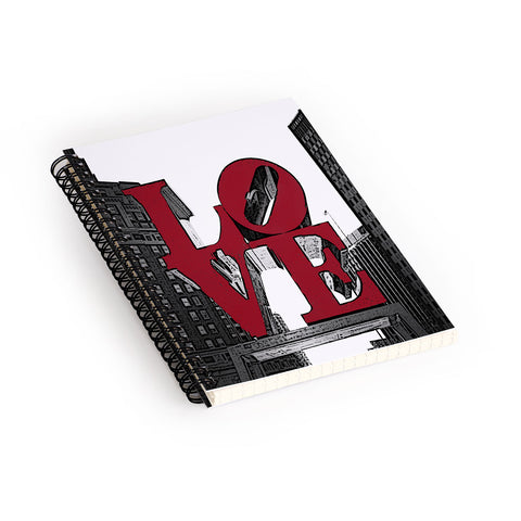 DarkIslandCity Philly Love Spiral Notebook