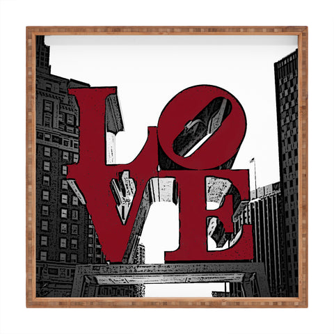 DarkIslandCity Philly Love Square Tray