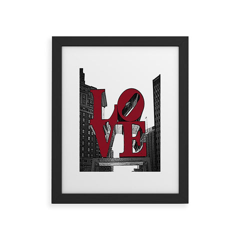 DarkIslandCity Philly Love Framed Art Print