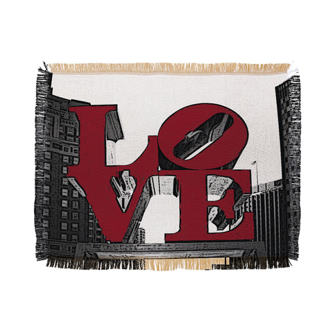 DarkIslandCity Philly Love Throw Blanket