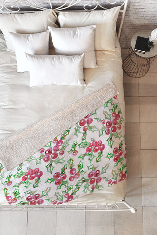 Dash and Ash All I Want For Christmas Fleece Throw Blanket