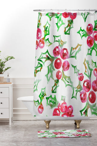 Dash and Ash All I Want For Christmas Shower Curtain And Mat