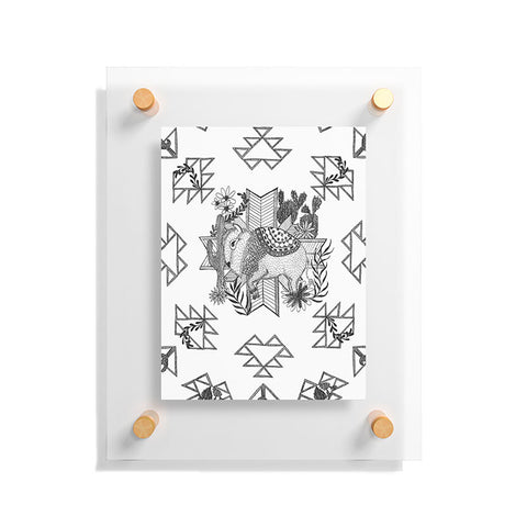 Dash and Ash Arrlo The Buffalo Floating Acrylic Print