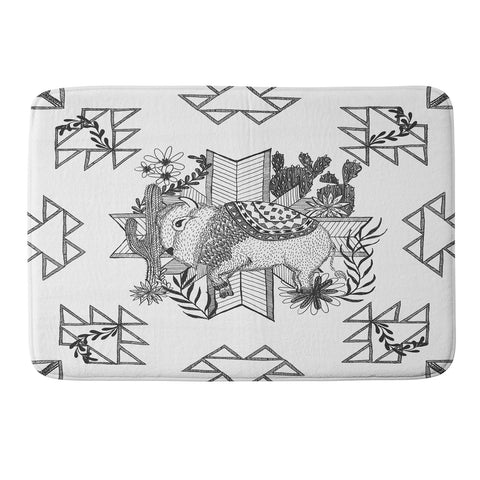 Dash and Ash Arrlo The Buffalo Memory Foam Bath Mat