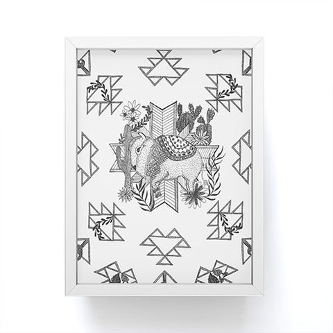 Dash and Ash Arrlo The Buffalo Framed Mini Art Print