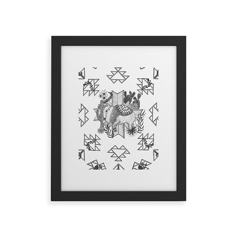 Dash and Ash Arrlo The Buffalo Framed Art Print