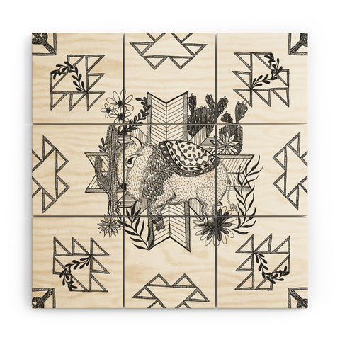 Dash and Ash Arrlo The Buffalo Wood Wall Mural