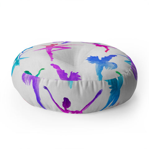 Dash and Ash Ballerina Ballerina Floor Pillow Round