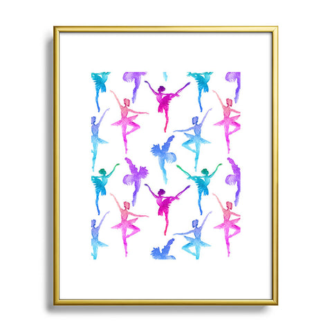 Dash and Ash Ballerina Ballerina Metal Framed Art Print
