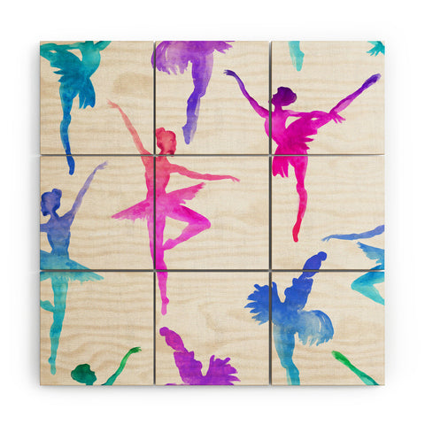 Dash and Ash Ballerina Ballerina Wood Wall Mural