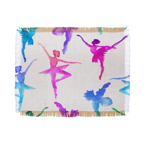 Dash and Ash Ballerina Ballerina Throw Blanket