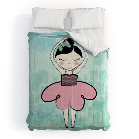 Dash and Ash Ballerina Heart Comforter