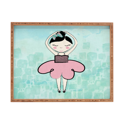 Dash and Ash Ballerina Heart Rectangular Tray
