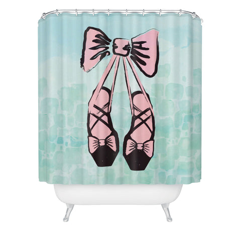 Dash and Ash Ballet Princess Shower Curtain