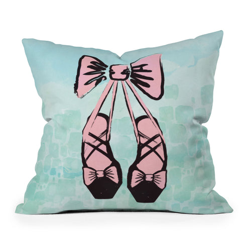 Dash and Ash Ballet Princess Throw Pillow