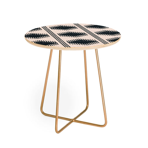Dash and Ash Balm blk Round Side Table