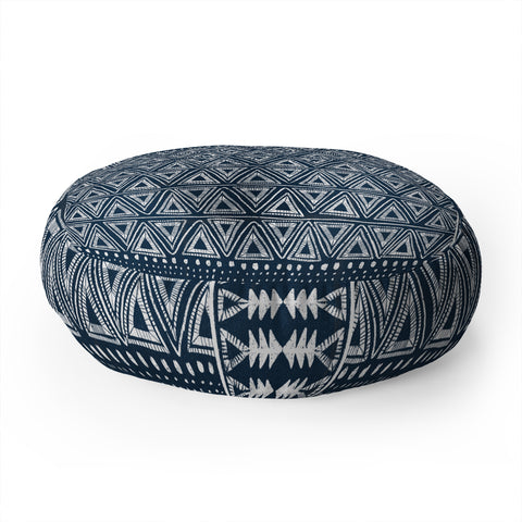 Dash and Ash Balm Blu Floor Pillow Round