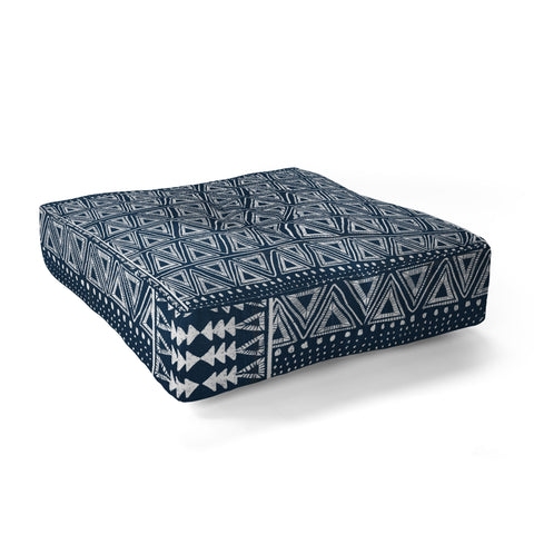 Dash and Ash Balm Blu Floor Pillow Square