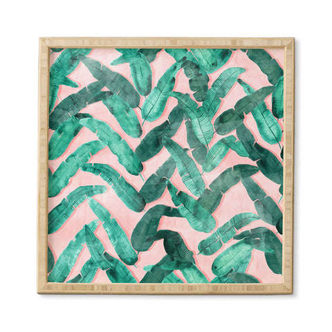 Dash and Ash Banana Leaf Framed Wall Art