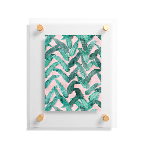 Dash and Ash Banana Leaf Floating Acrylic Print