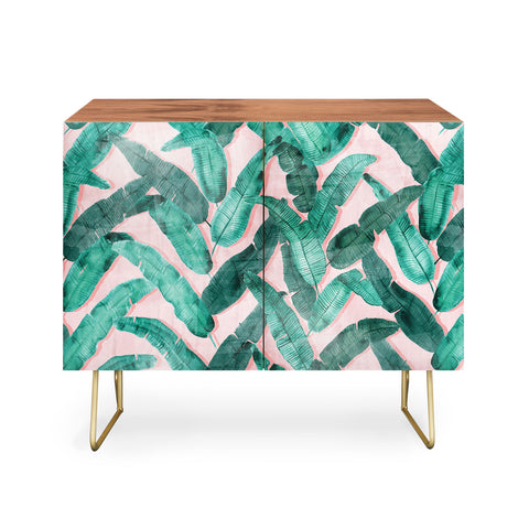 Dash and Ash Banana Leaf Credenza