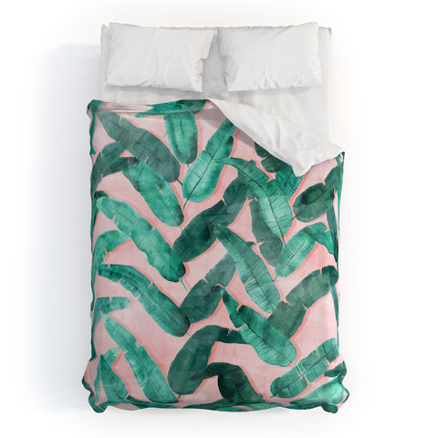 Dash and Ash Banana Leaf Duvet Cover