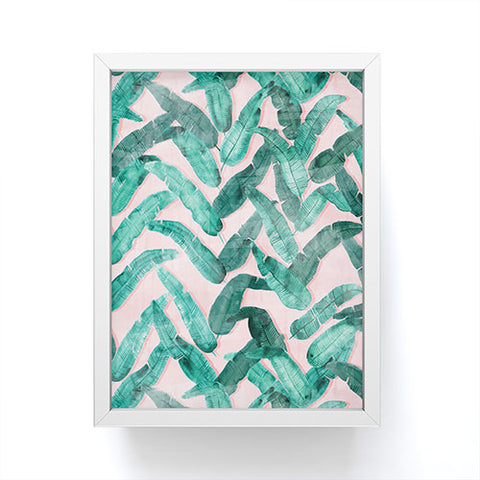 Dash and Ash Banana Leaf Framed Mini Art Print