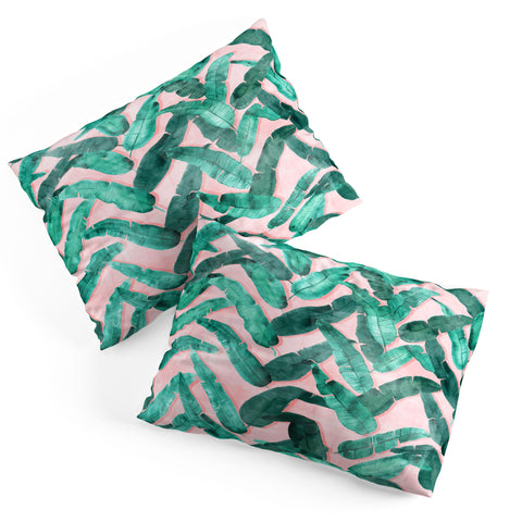 Dash and Ash Banana Leaf Pillow Shams