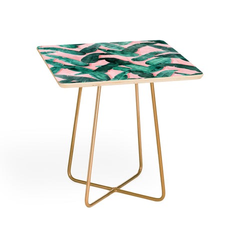 Dash and Ash Banana Leaf Side Table