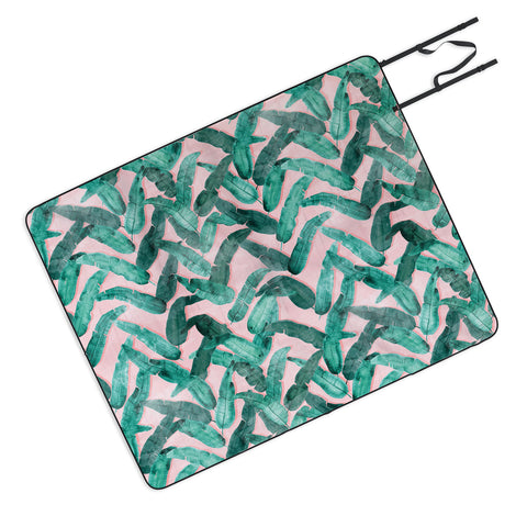 Dash and Ash Banana Leaf Picnic Blanket