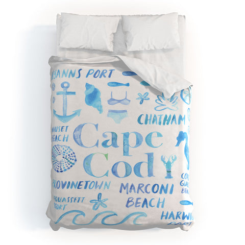 Dash and Ash Beach Collector Cape Cod Duvet Cover