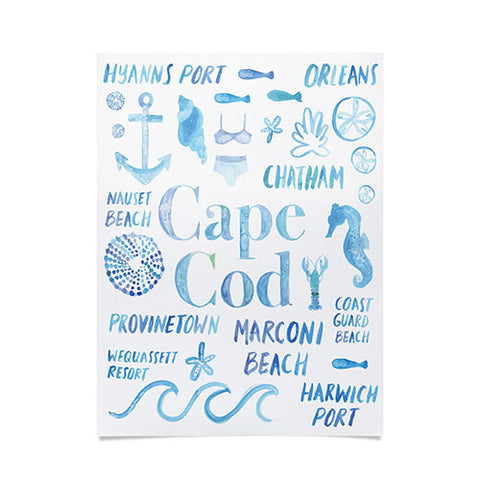Dash and Ash Beach Collector Cape Cod Poster