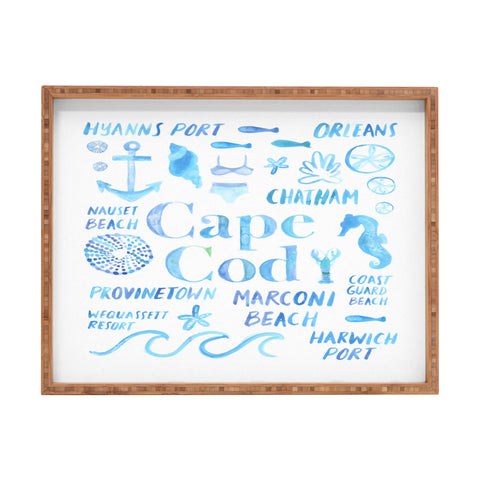Dash and Ash Beach Collector Cape Cod Rectangular Tray