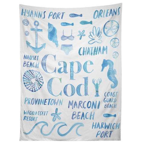 Dash and Ash Beach Collector Cape Cod Tapestry