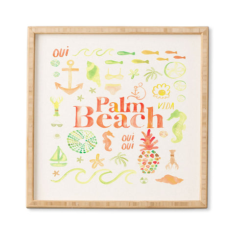 Dash and Ash Beach Collector Palm Beach Framed Wall Art